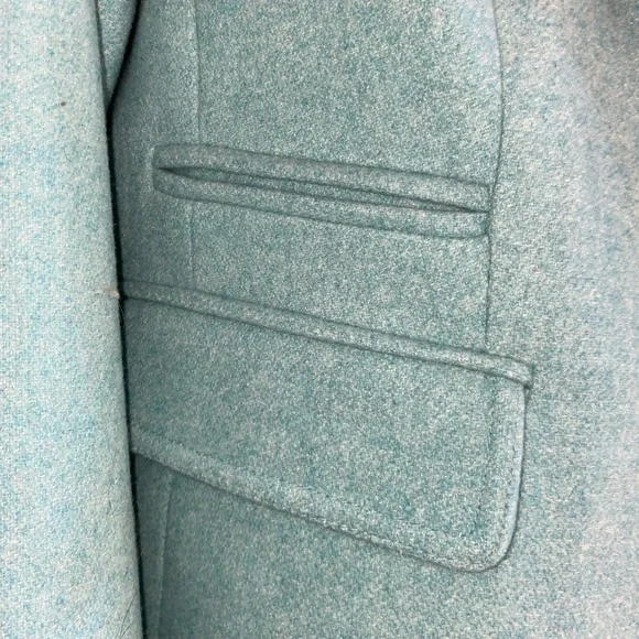 Brand new, never worn. Wool Blazer by Banana Republic, mint green, Size 10 - Picture 5 of 12